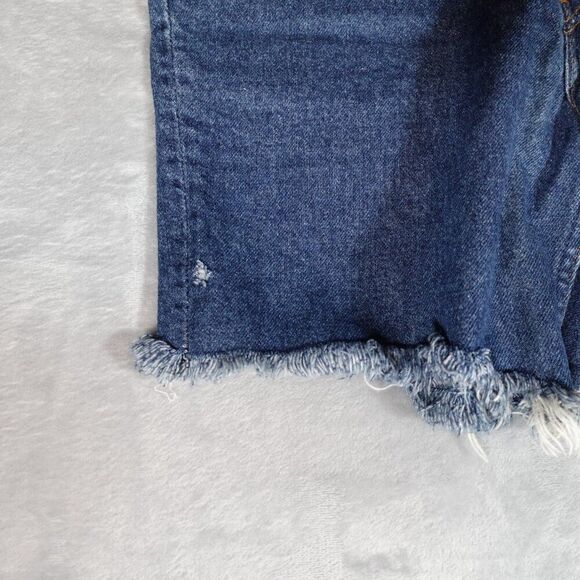 Vintage Levis Cut Off Denim Shorts Mens 32 (Estimated) 7” Altered Distressed 90s - Picture 4 of 11